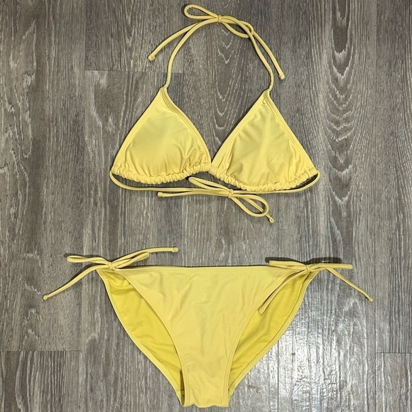 No Boundaries Yellow String Bikini Set - Picture 9 of 9